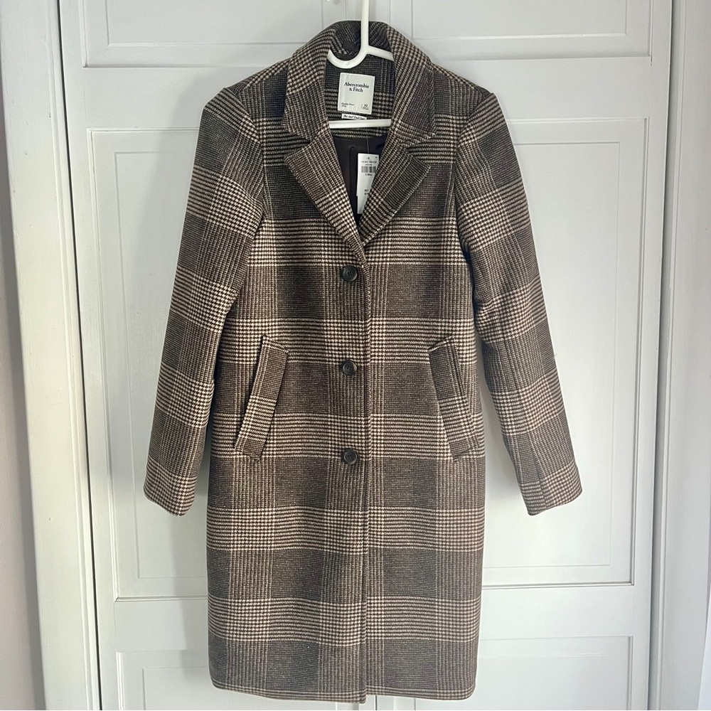 NWT The A&F Dad Coat XS